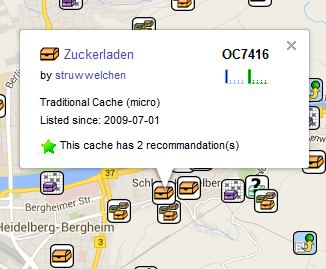 Geocache map – Opencaching-Wiki